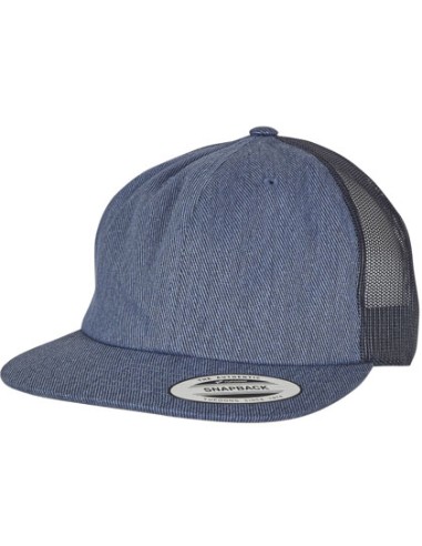 FLE-6006DT-Denim Trucker Cap